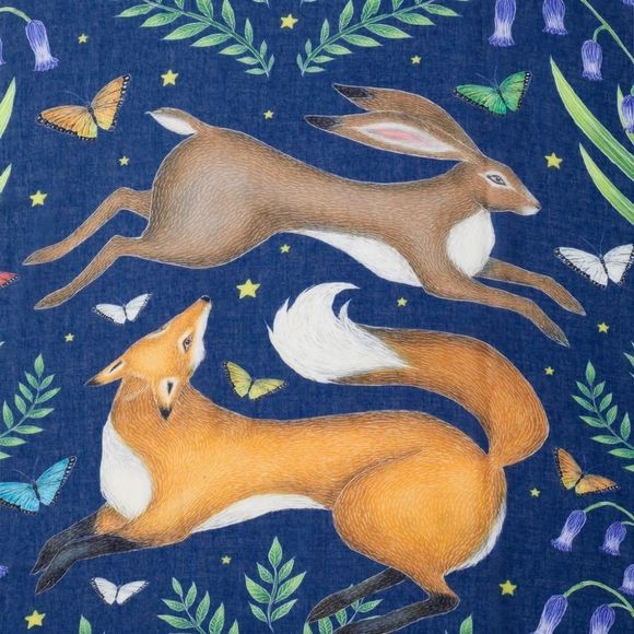 NWT Fable England Hare & Fox Lightweight Scarf LAST ONE! - Picture 3 of 3